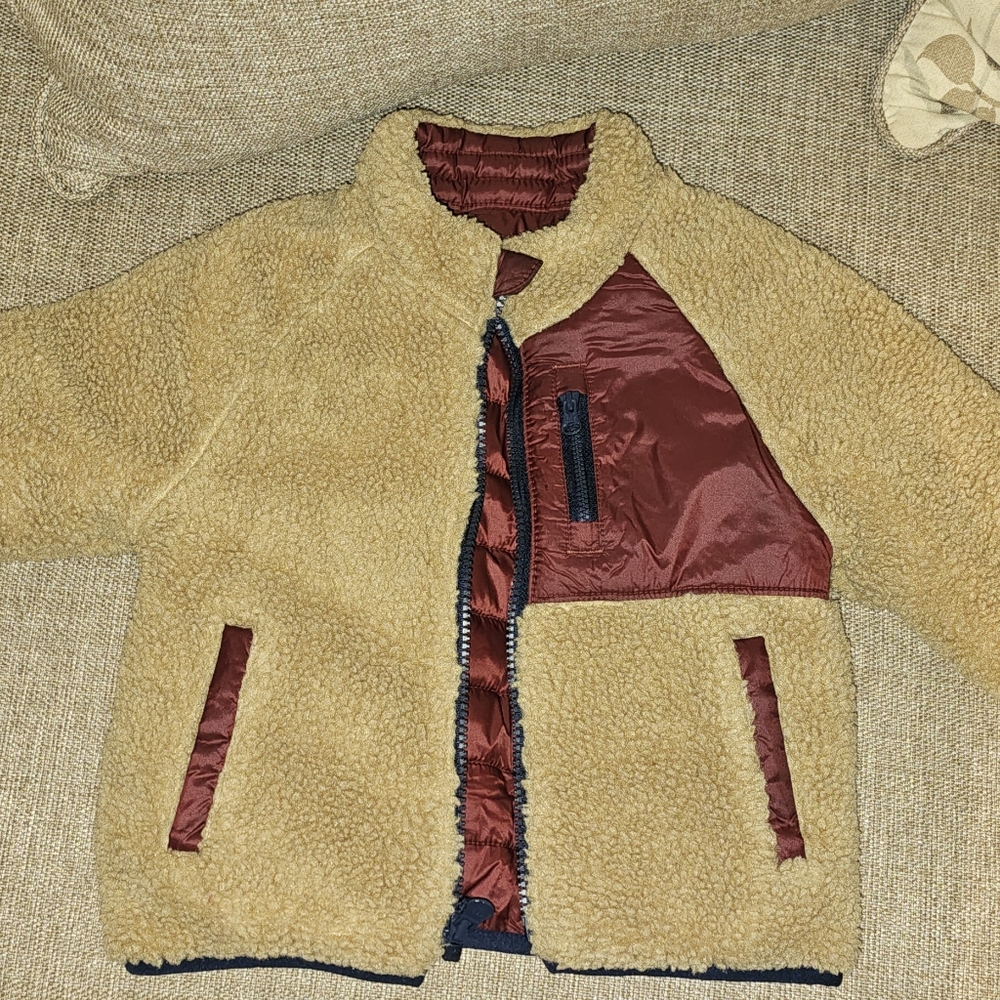 Boy sherpa reversible jacket